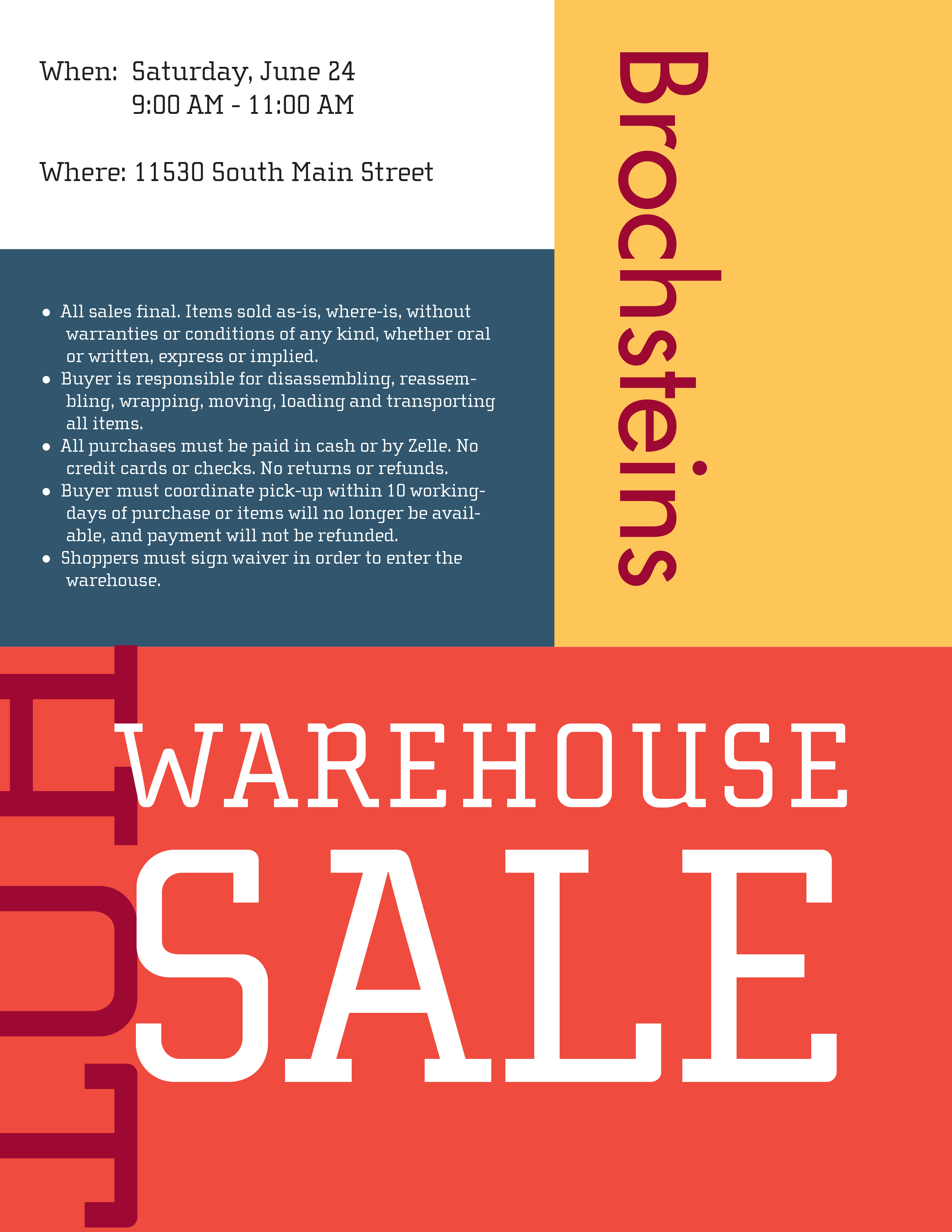 Brochsteins Warehouse Sale