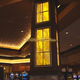Illuminated column inserts